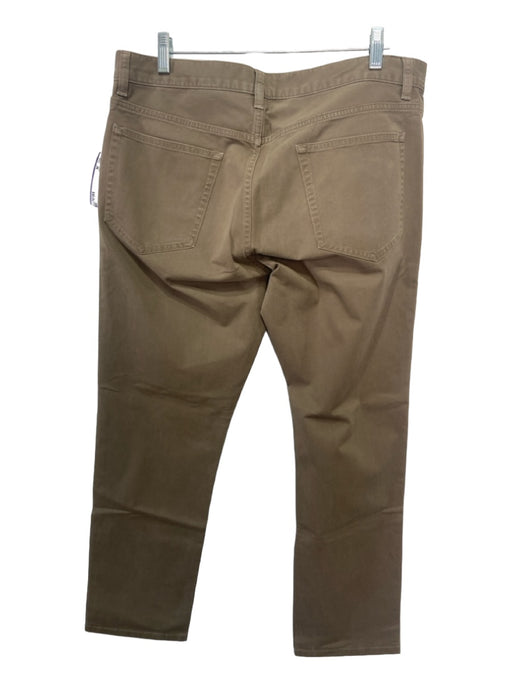 Theory Size 34 Tan Cotton Blend Solid Khakis Men's Pants 34