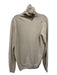 100% Cashmere Size Est L Tan Cashmere Solid Turtle Neck Men's Sweater Est L