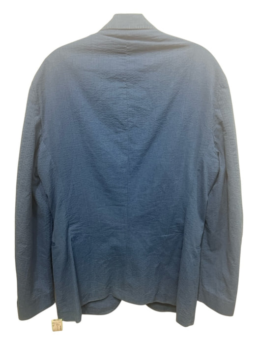 Polo Blue Cotton Solid 2 Button Men's Blazer 42R