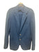 Polo Blue Cotton Solid 2 Button Men's Blazer 42R