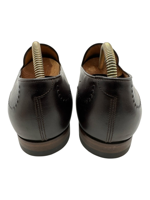 Gucci Shoe Size 8 Dark Brown Leather Solid Slip On Men's Shoes 8