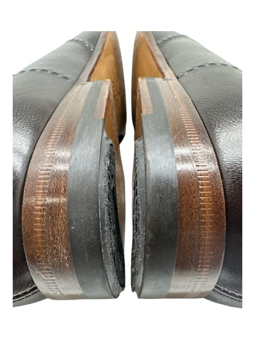 Gucci Shoe Size 8 Dark Brown Leather Solid Slip On Men's Shoes 8