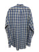 Sid Mashburn Size XL Blue & Beige Cotton Blend Plaid Button up Long Sleeve Shirt Blue & Beige / XL