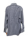 Miller Brothers Size Est L Blue & White Cotton Gingham Men's Long Sleeve Shirt Blue & White / Est L