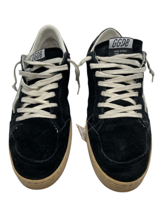 Golden Goose Shoe Size 42 Black & White Suede Solid Sneaker Men's Shoes Black & White / 42