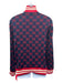 Gucci Size Est M Blue & Red Cotton Guccissima Zipper Men's Jacket Blue & Red / Est M