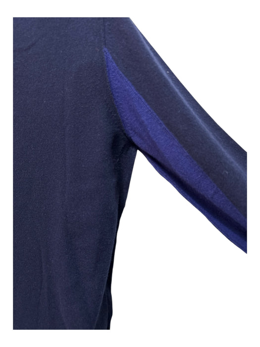 Marni Size 48 Blue Wool Solid V Neck Men's Sweater Blue / 48