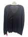 Prada Size 44 Dark Gray Wool Blend Solid V Neck Men's Sweater Dark Gray / 44
