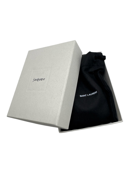 Saint Laurent Like New Brown Leather Solid Case Inc. Men's Wallet Brown