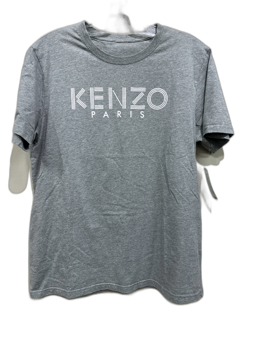 Kenzo Size Missing Size Tag Gray Cotton logo T shirt Crew Men's Short Sleeve Gray / Missing Size Tag