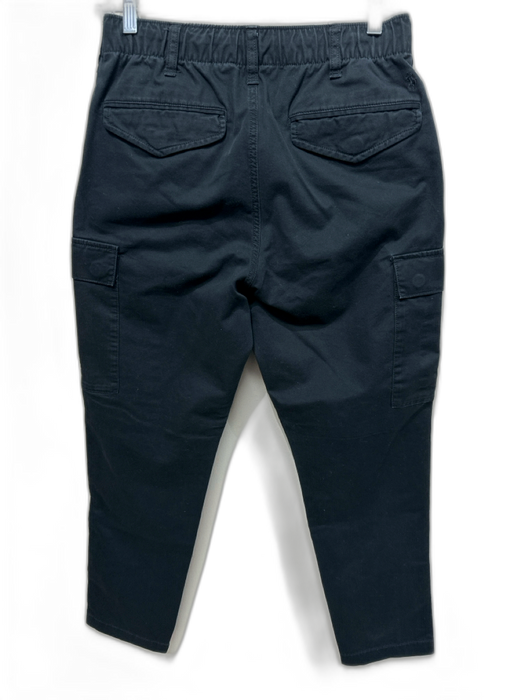 Polo Size 30 Black Cotton Blend Solid Cargo Pocket Waistband Men's Pants Black / 30