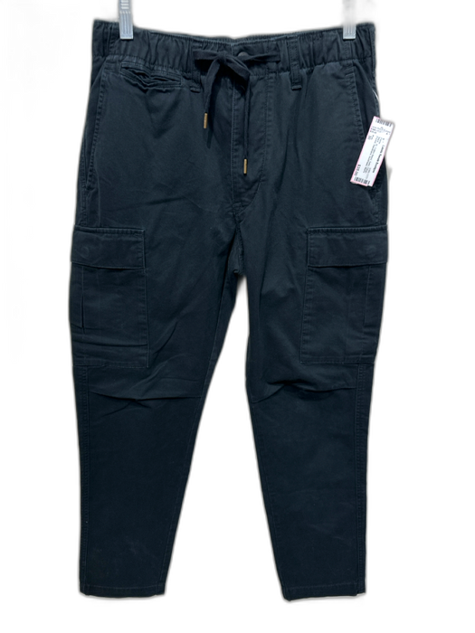 Polo Size 30 Black Cotton Blend Solid Cargo Pocket Waistband Men's Pants Black / 30