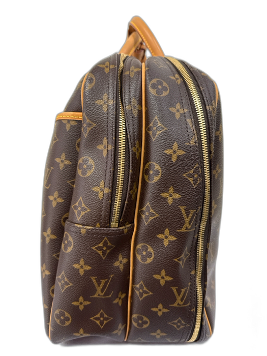 Louis Vuitton Brown Leather Damier Men's Bag Brown