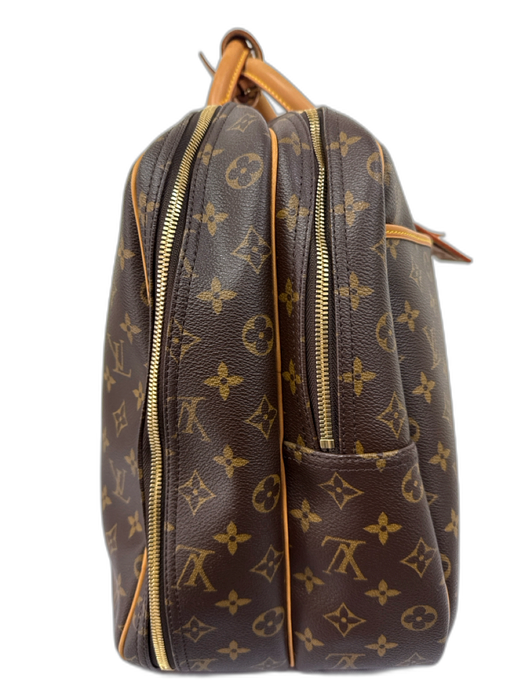 Louis Vuitton Brown Leather Damier Men's Bag Brown