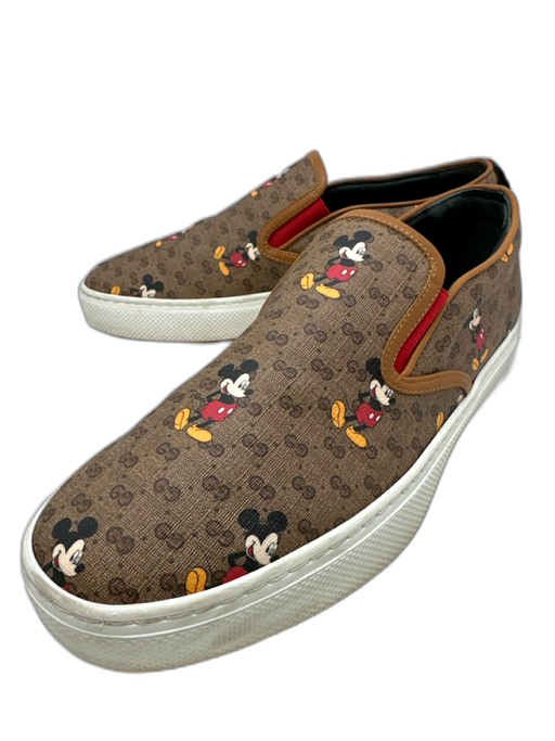 Gucci Shoe Size 7.5 Brown Leather Guccissima Sneaker Low Top Men's Shoes Brown / 7.5