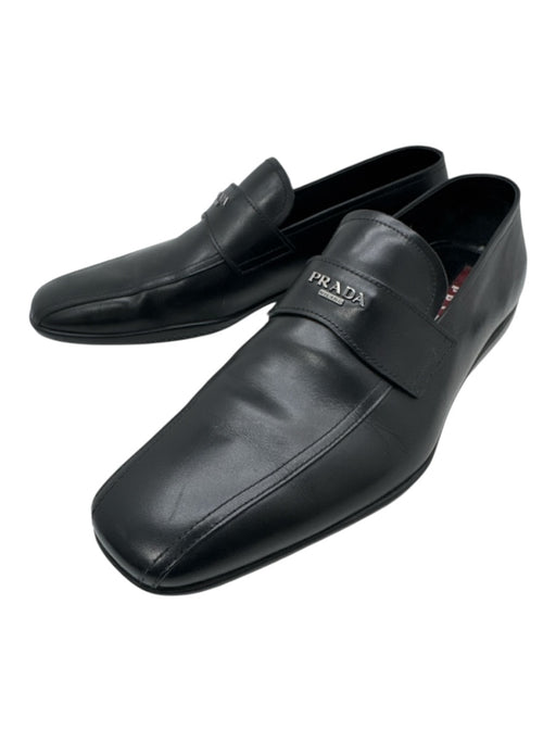 Prada Shoe Size 7.5 Like New Black Leather Solid Driver Men's Shoes Black / 7.5