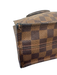Louis Vuitton Vintage Brown Print Coated Canvas Damier Ebene Top Handle Tote Bag Brown Print