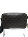 Celine White, Black, Brown Canvas & Leather Zip Close Logo Crossbody Bag White, Black, Brown / Medium