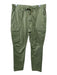 Polo Size 30 Green Cotton Blend Solid Cargo Pocket Waistband Men's Pants Green / 30