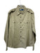 Polo Size L Tan Cotton Solid Button Up Front Pockets Men's Long Sleeve Shirt Tan / L