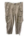 Polo Size Est 32 Beige Cotton Solid Cargo Pocket Zipper Detail Men's Pants Beige / Est 32