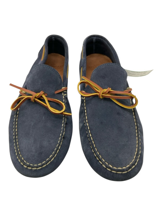 Sid Mashburn Shoe Size 8.5 AS IS Blue Suede Solid Moccasin Men's Shoes Blue / 8.5