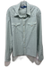 Polo Size L Light Blue & White Cotton Gingham Western Men's Long Sleeve Shirt Light Blue & White / L