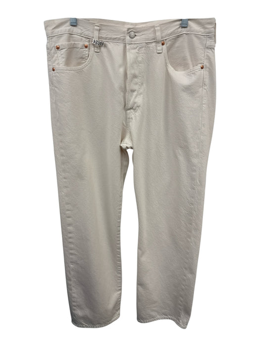 Levis Size 34 White Cotton Blend Solid Jean Men's Pants White / 34