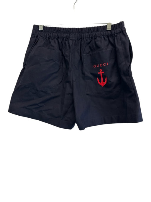 Gucci Size 44 Navy Blue Cotton Button Fly Men's Shorts Navy Blue / 44