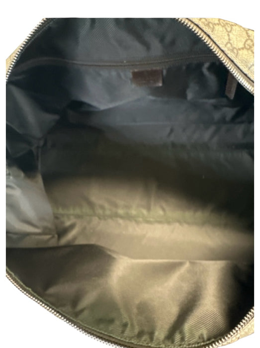 Gucci Minor Wear Tan Leather Guccissima Duffle Men's Bag Tan