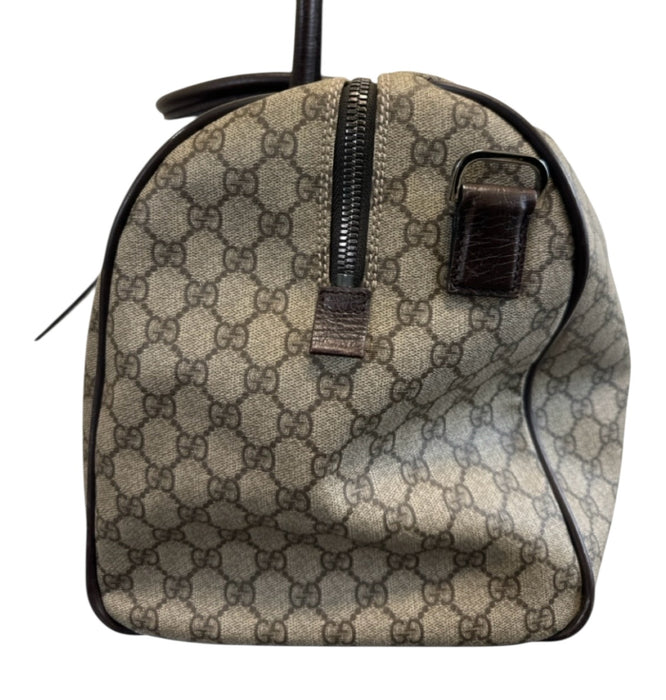 Gucci Minor Wear Tan Leather Guccissima Duffle Men's Bag Tan