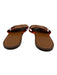 Hermes Shoe Size 42 Tan Leather Solid Sandal Men's Shoes Tan / 42