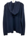 Kaspia Size M Navy Blue Merino Wool Ribbed Hoodie Men's Sweater Navy Blue / M