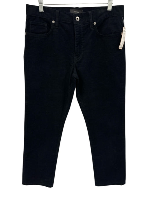 Vince Size 32 Navy Blue Cotton Solid Corduroy Men's Pants Navy Blue / 32