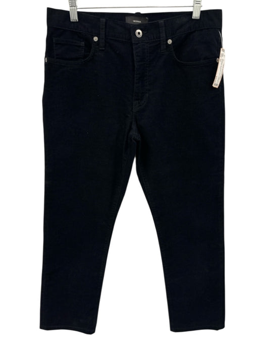 Vince Size 32 Navy Blue Cotton Solid Corduroy Men's Pants Navy Blue / 32
