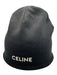 Celine Black & White Wool Beanie Men's Hat Black & White