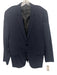 Theory Navy Blue Wool Solid 2 Button Men's Blazer Navy Blue / 42R
