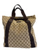 Gucci Brown Canvas Guccissima Tote Men's Bag Brown