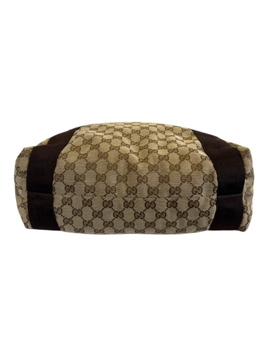 Gucci Brown Canvas Guccissima Tote Men's Bag Brown