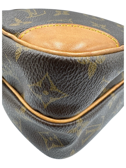 Louis Vuitton Brown Leather Monogram Men's Bag Brown