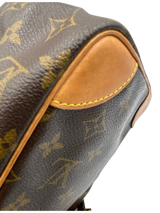 Louis Vuitton Brown Leather Monogram Men's Bag Brown