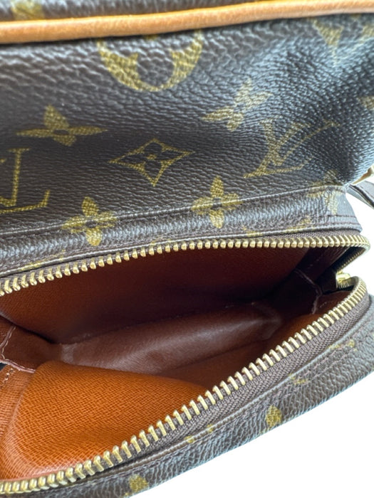 Louis Vuitton Brown Leather Monogram Men's Bag Brown