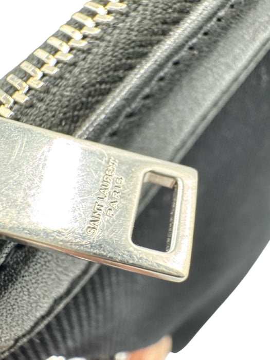 Saint Laurent Black & White Pouch Men's Bag Black & White