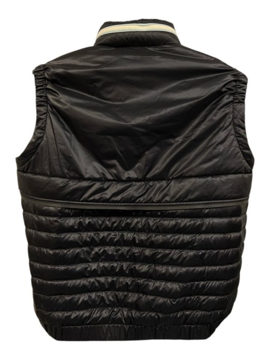 Moncler Size 4 Black Polyamide Puffer Snap & Zipper Vest Men's Jacket Black / 4