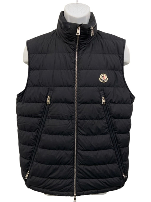 Moncler Size M Black Polyamide Puffer Zip UP Vest Men's Jacket Black / M