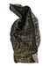 Fendi Brown Canvas Zucca Monogram Snap Button Close Collapsible Tote Bag Brown