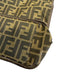 Fendi Brown Canvas Zucca Monogram Snap Button Close Collapsible Tote Bag Brown