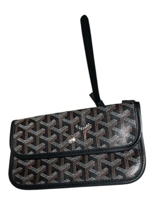 Goyard Black, Brown & White Coated Canvas Monogram Open Top Two Handle Tote Bag Black, Brown & White / GM