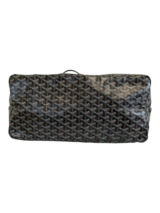 Goyard Black, Brown & White Coated Canvas Monogram Open Top Two Handle Tote Bag Black, Brown & White / GM