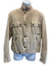 Belstaff Size M Beige Cotton Solid Moto Men's Jacket Beige / M